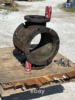 SALVAGE DUCTILE/CAST IRON ARCHED PIPE FITTINGS RUST FLANGE MUELLER 115 Lbs Each