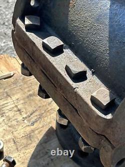 SALVAGE DUCTILE/CAST IRON ARCHED PIPE FITTINGS RUST FLANGE MUELLER 115 Lbs Each