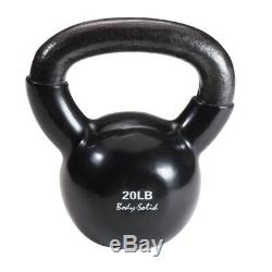 SET OF 6 Body-Solid Vinyl Coated Cast Iron Kettlebells 5lb to 30lb (105lbs)