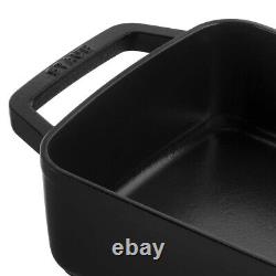 STAUB Cast Iron Rectangular Roasting and Baking Pan 6.75 qt Made in France