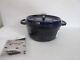 Staub La Cocotte 24 Dark Blue Enamel Cast Iron Round Dutch Oven Made In France