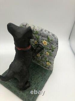 Scotty Dogs Book Ends Cast Iron 10lbs9oz Beautifully Refinished Vintage