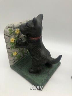 Scotty Dogs Book Ends Cast Iron 10lbs9oz Beautifully Refinished Vintage