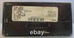 Sealmaster SP-205 2-Bolt Pillow Block Bearing 25mm Bore Cast Iron Sealed Box