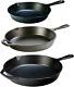 Seasoned Cast Iron 3 Skillet Bundle. 12 Inches And 10.25 Inches With 8 Inch Set