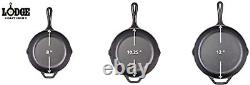 Seasoned Cast Iron 3 Skillet Bundle. 12 Inches and 10.25 Inches with 8 Inch Set