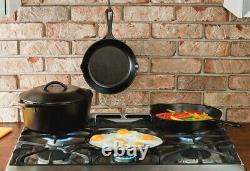 Seasoned Cast Iron 5 Piece Bundle, Griddle & Skillet, Kitchen, Durable Versatile