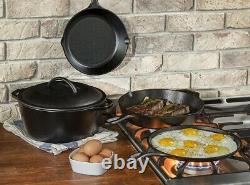 Seasoned Cast Iron 5 Piece Bundle, Griddle & Skillet, Kitchen, Durable Versatile