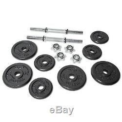 Set Dumbbell Weight Barbell Gym Workout Exercise Lifting Bar 40 Lb Fitness NEW