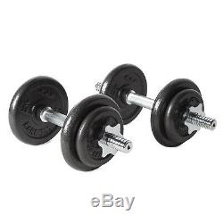 Set Dumbbell Weight Barbell Gym Workout Exercise Lifting Bar 40 Lb Fitness NEW
