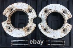Set Of 2 Ih Cub Cadet Cast Iron Garden Tractor Rear Wheel Weights 25 Pound Each