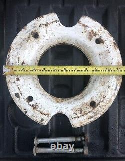 Set Of 2 Ih Cub Cadet Cast Iron Garden Tractor Rear Wheel Weights 25 Pound Each