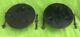 Set Of Two Garden Tractor Cast Iron Wheel Weights That Weight 21 Pounds Each