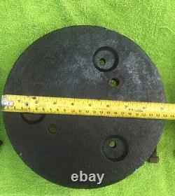 Set Of Two Garden Tractor Cast Iron Wheel Weights That Weight 21 Pounds Each