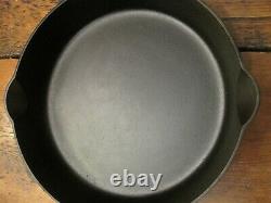 Size 10 GRISWOLD small logo 716 B Cast Iron Skillet Smooth Bottom Flat READ