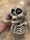 Skull Mechanical Piggy Bank Cast Iron Bone Collector 5+ Lbs Patina Skeleton Gift