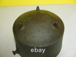 Small #6 Cast Iron Bean Pot- Kettle- Peyote Drum 8 inches ID 5 1/2 tall 5.7 LBS