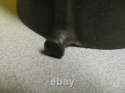 Small #6 Cast Iron Bean Pot- Kettle- Peyote Drum 8 inches ID 5 1/2 tall 5.7 LBS