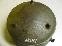 Small #6 Cast Iron Bean Pot- Kettle- Peyote Drum 8 inches ID 5 1/2 tall 5.7 LBS
