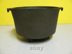 Small #6 Cast Iron Bean Pot- Kettle- Peyote Drum 8 inches ID 5 1/2 tall 5.7 LBS