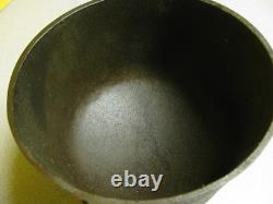 Small #6 Cast Iron Bean Pot- Kettle- Peyote Drum 8 inches ID 5 1/2 tall 5.7 LBS