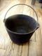 Small #7 Cast Iron Bean Pot Kettle Peyote Drum 9 1/4 Od 8 3/4 Id 9.25 Lbs