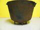 Small #7 Cast Iron Bean Pot- Kettle- Peyote Drum 9 Inches Id 6 3/4 Tall 7.8lbs