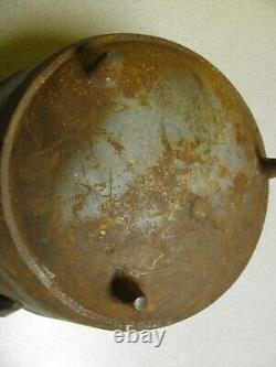 Small #7 Cast Iron Bean Pot- Kettle- Peyote Drum 9 inches ID 6 3/4 tall 7.8LBS