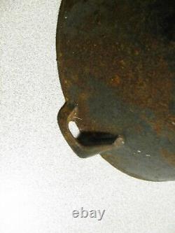 Small #7 Cast Iron Bean Pot- Kettle- Peyote Drum 9 inches ID 6 3/4 tall 7.8LBS