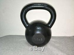 Solid Cast Iron powder coated Kettlebell Workout 5 10 15 20 25 30 35 40 45 50 lb