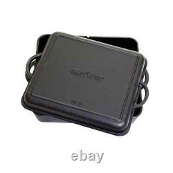 Square Preseasoned Cast Iron 13 In. Dutch Oven Chef Camp Cookware Accessory