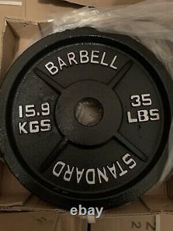 Standard Barbell (2) 35lbs Steel Olympic Plate