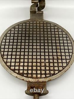 Standard MFG Co Charleroi PA Cast Iron Waffle Iron Pizzelle Maker 15 lbs! 6