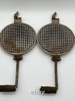 Standard MFG Co Charleroi PA Cast Iron Waffle Iron Pizzelle Maker 15 lbs! 6