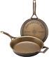 Stargazer 12 Inch Cast Iron Skillet Made In Usa, Seasoned And Smooth Non Stick