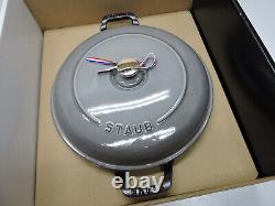 Staub Cast Iron 3.5-qt Braiser Graphite Grey, Made in France NEW IN BOX