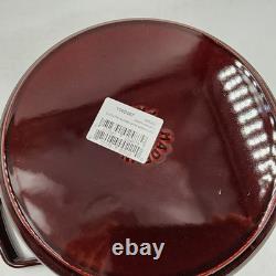 Staub Cast Iron 4-qt Round Cocotte Grenadine