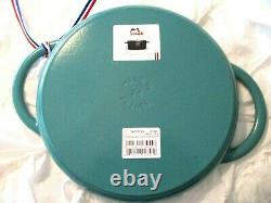 Staub Enameled Cast Iron 10-1/2 Round Grill Pan Green 26CM France New in Box