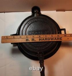 Stover Cast Iron Waffle Maker High Base #7 Restored & Seasoned