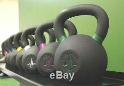 Strencor EKG Kettlebell Black Cast Iron Color-Coded 44 kg (97 lbs)