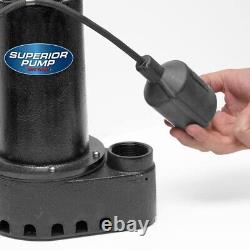 Sumperior Pump 1/2 HP Submersible Cast Iron Sump Pump