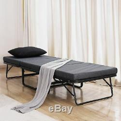 TATAGO Ottoman Folding Bed 500lbs Max Weight Capacity, Guest Hideaway, Dual Use