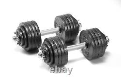 TELK Adjustable Dumbbells Cast Iron Weight Available for 45, 65, 105 and 200 LBS