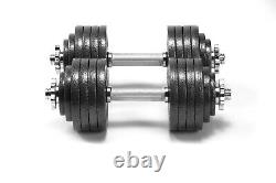 TELK Adjustable Dumbbells Cast Iron Weight Available for 45, 65, 105 and 200 LBS