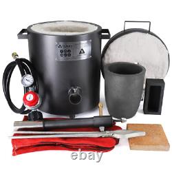TOAUTO 12KG GAS METAL MELTING FURNACE Propane Forge Copper Brass Crucible Tongs