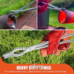 TOAUTO 12KG GAS METAL MELTING FURNACE Propane Forge Copper Brass Crucible Tongs