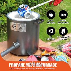TOAUTO 12KG Propane Forge Gas Melting Furnace Foundry Kit Metal Copper Scrap US