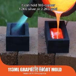 TOAUTO 12KG Propane Forge Gas Melting Furnace Foundry Kit Metal Copper Scrap US