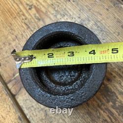 Three Salvage Cast Iron Fire Hydrant Nozzle Caps Candle Sticks, 17 Lbs Total