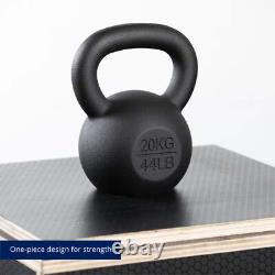 Titan Fitness 20 KG Cast Iron Kettlebell, Single Piece Casting, KG and LB